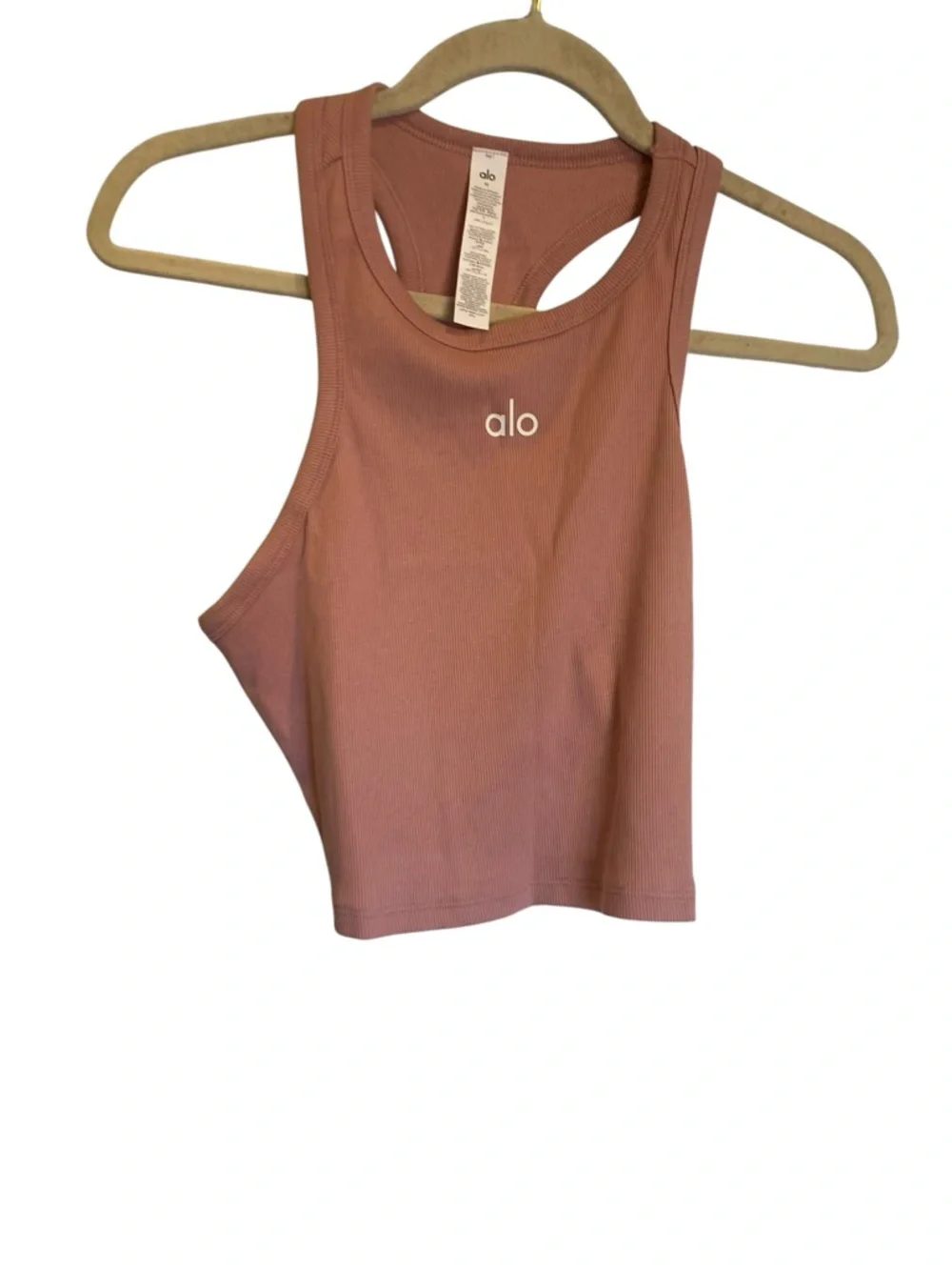 NWT Alo Yoga aspire tank VINTAGE PINK Size M
